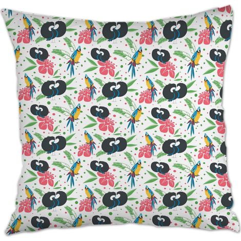 Housses de coussin décoratives facile d'entretien pour cadeau de famille pour la Fête des Mères la Fête des Pères anniversaire mariage (1/5)