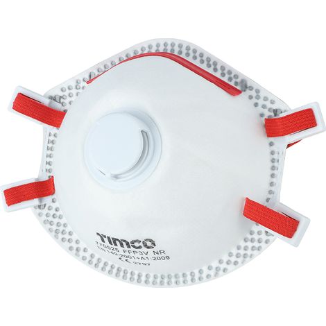 TIMCo FFP3 Moulded Masks With Valve One Size Box Of 5