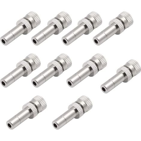 Paquete de 10 boquillas de nebulización de conexión rápida de 6 mm para jardinería - 0,3 mm (1/5)