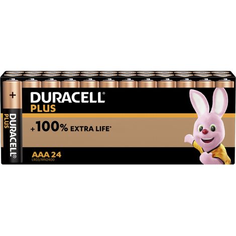 Duracell Plus Power Micro (AAA)-Batterie Alkali-Mangan  1.5 V 24 St.