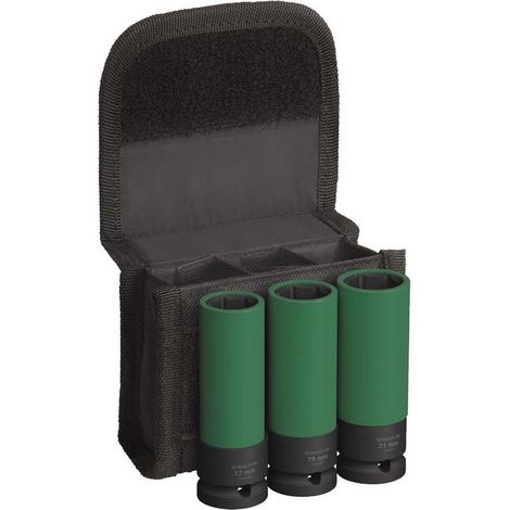 Bosch  PRO  Impact  Socket  Set  con  cubiertas  de  PET  1/2"  extra  profundo  3  piezas  -  2608003033