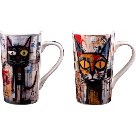 Table Passion - Coffret de 2 mugs Street Cat 50 cl