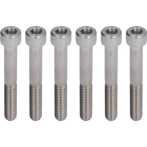 10 jeux de vis à tête cylindrique creuse M10x80 en acier inoxydable A2-70 pour machines industrielles. (1/5)
