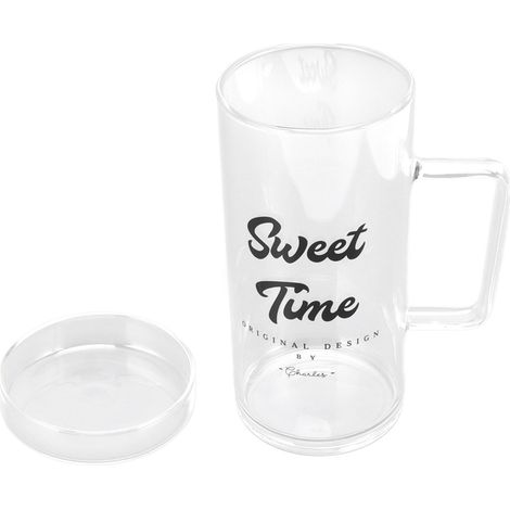 Tasse à boire en verre borosilicate transparent de haute qualité, tasse à thé, tasse à boisson, tasse à café, tasse monocouche. (1/5)