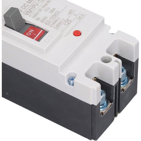 MCCB 2P 1000V 125A Leitungsschutzschalter, pneumatischer Minischalter, Überlastschutz, Haussicherheit (1/5)