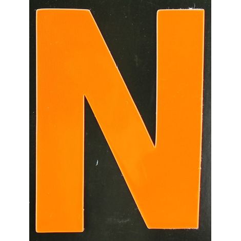 Conacord Reflektierender Klebebuchstabe N orange N Klebebuchstaben & Zahlen (1/2)