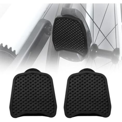 Adaptateur pour Pédales Cales , Pédales pour Vélo, Transforme Pedale Velo Automatique en Pédales Plateforme, Aucune Plaque à Chaussures n'est Nécessaire pour Un Confort de Préhension (1/5)