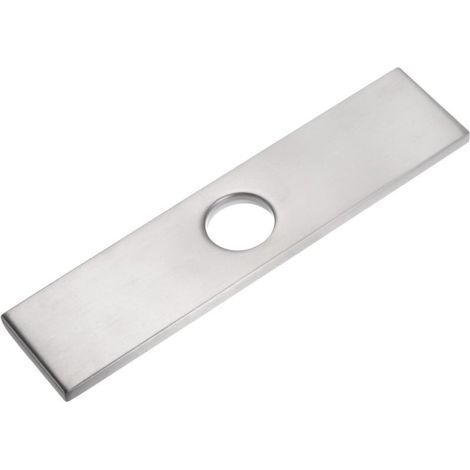 Abdeckplatte für Armatur – Edelstahl – 25,4 cm (10 Zoll) – Für Spülbecken mit 1 bis 3 Löchern – 1 Stück (1/5)