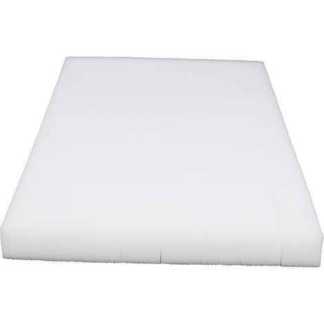 Éponge de Culture Hydroponique pour Semis Sans Sol, 30x20x2,5cm, Blanche