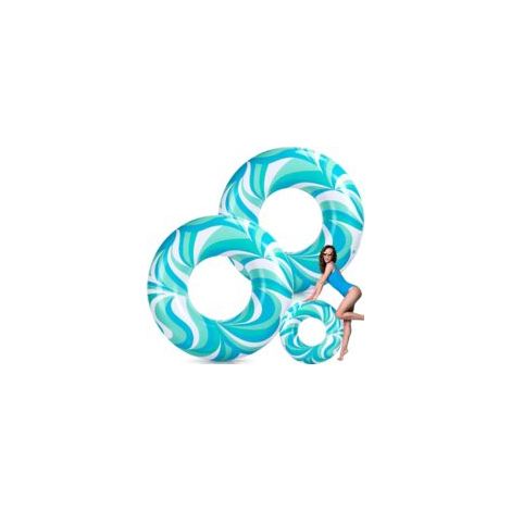 Anneau de Natation Gonflable Adulte, Bouée Gonflable Bouée Piscine, 90 cm Bouee Ronde, Tube De Bague De Baignade 1pcs (1/5)