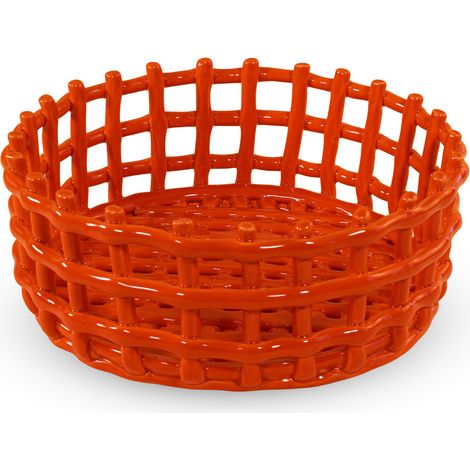 Cestino Centrotavola in Stoneware Arancione WD LIFESTYLE