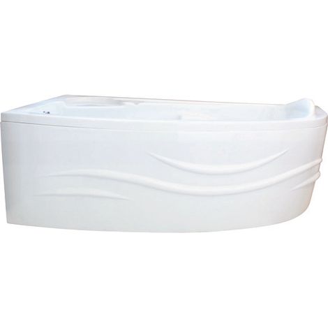ONDEE ZEN - Baignoire FANY - Baignoire d'angle 135x135cm - ABS et Acryl renforcé 3mm - Blanc