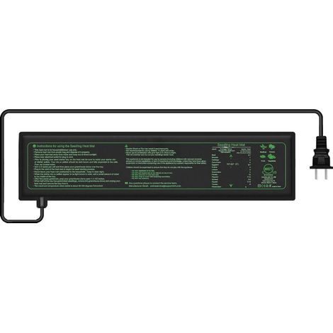 Tapis Chauffant pour Plantes Imperméable Serre de Germination Accélère la Germination des Graines,Tapis chauffant pour terrarium,52.5 × 10 cm (1 Pièces-7W) (1/5)