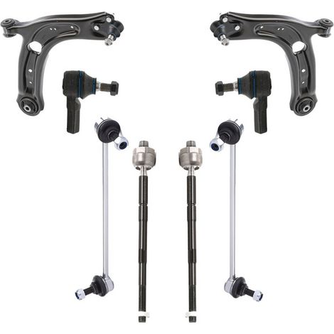 KIT BRACCIO OSCILLANTE 8 PEZZI COMPATIBILE CON SEAT ATECA (KH7, KHP) 1.6 TDI / Kit Sospensione Completo OE/OEM / Bracci Oscillanti + Testine Sterzo / Sostituzione Diretta OEM