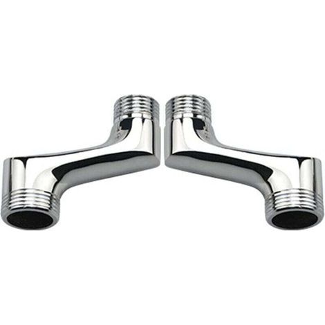 Raccord Contre Coudé Douche,Raccord Laiton Coudé RéDucteur,Bras Pivotant RéGlable,Raccord Mural Contre Coudé,Raccord Excentré 1/2 3/4,Chrome A,TRIMEC (1/2)