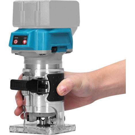 Machine de découpage à batterie au lithium sans balais,machine à rainurer rechargeable,outil de perçage de panneaux de bois,adaptée à la batterie Makita 18V,expédiée sans batterie (1/5)