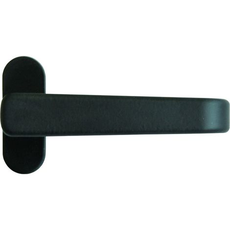 Maniglietta in alluminio verniciato nero - mm.118x34h. - 5 pz