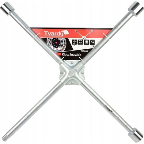 Tvardy Llave cruzada acero cromado-vanadio 700 mm