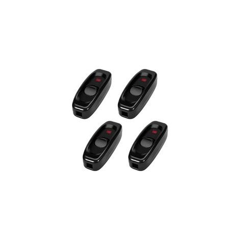 4 Pièces Interrupteur Lampe de Chevet, Interrupteurs avec Voyant Lumineux, ON/OFF à Touche Basculante 250V 10A pour Cordon Lampe Table Petits Appareils, Interrupteur Intermédiaire avec Fonctio