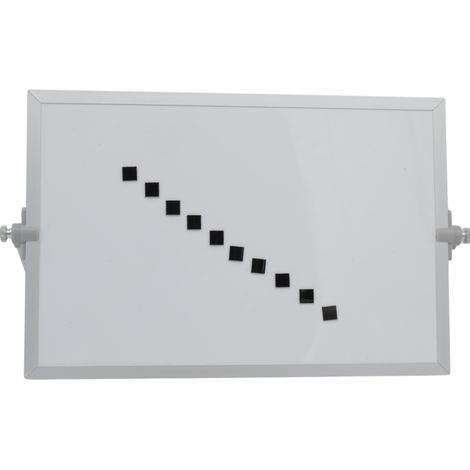 Symbole magnétique Carré 1x1 cm noir (1/2)