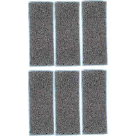 UlisemLot de 6 vadrouilles serpillières lavables de Rechange pour aspirateur Robot Laveur iRobot Braava Jet M6 (1/3)