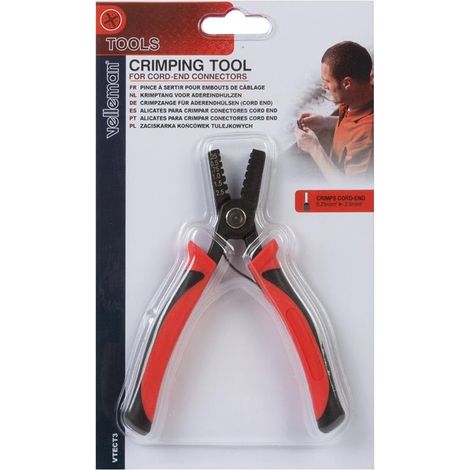Pince à sertir, pour un sertissage précis et fiable, pour embouts de câbles 0,25 mm² - 2,5 mm². (1/3)