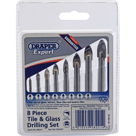 Draper Tile and Glass Drilling Set (8 Piece) (48221) (1/5)