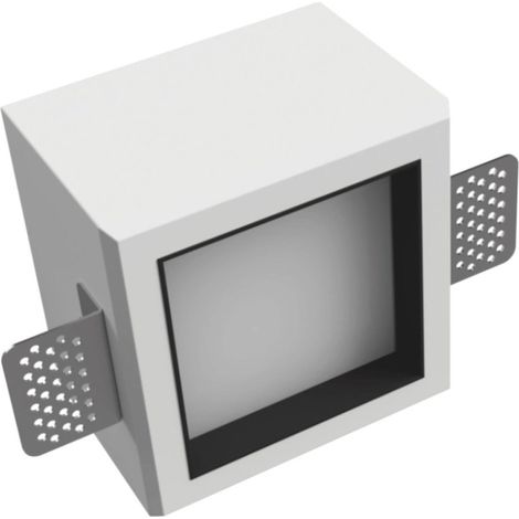 Spot encastré lampadari bartalini iziffu gx53 led à peindre plâtre métal acrylique, finition métal noir