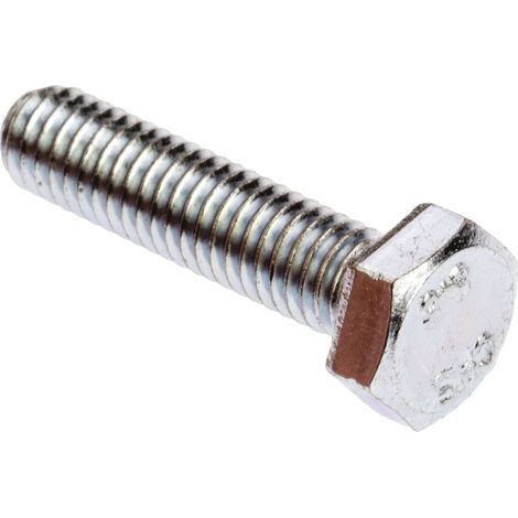 Vis à tête hexagonale, Acier Galvanisé et passivé, M6 x 25mm ( Prix pour Sachet de 100 )