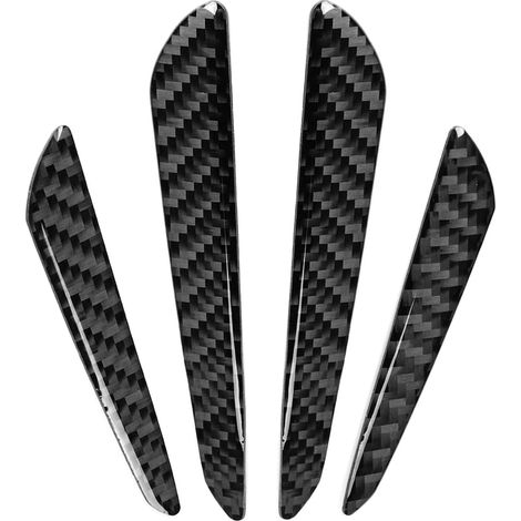 4 x Carbon Sticky Car Door Bumper Protectors Fits the Edges of Most Cars, Trucks, SUVs and More (1/5)