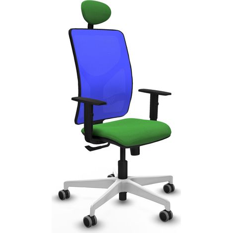 Silla de oficina piqueras y crespo Motilla azul tela malla (1/2)