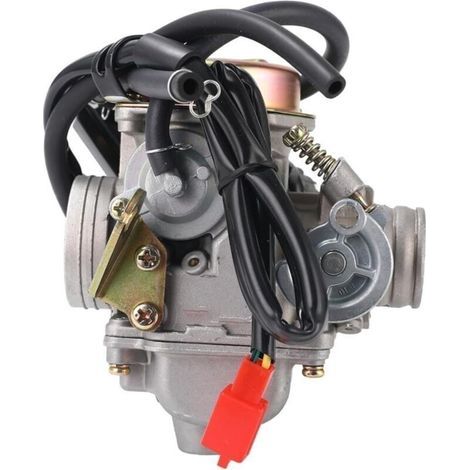 pair Carburateur PD24J Carb pour moteurs 4 temps GY6 125cc 150cc ATV starter électrique mo (1/4)