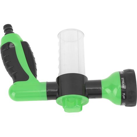 Hundewaschschlauchaufsatz, ergonomischer Haustierwaschschlauch mit Sprühdüse und dickflüssiger Seifenspenderflasche, grün (1/5)