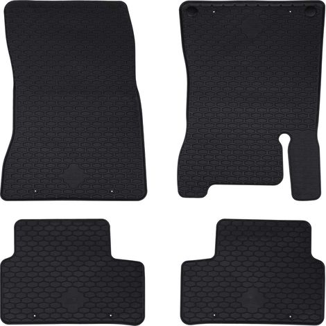 Car Mat 4 pcs Black suitable for MERCEDES a 2018- Rubber vidaXL