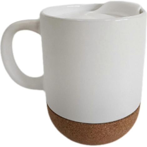 Kaffeebecher, Trinkbecher, matte Getränketasse, 15 cm, mit Henkel, großer Keramikbecher, Teetasse für Latte Macchiato, für Mama, Papa, Ehemann, Küche-white (1/5)
