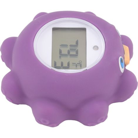 Thermomètre de bain flottant pour bébé, jouet de bain pour nourrissons, testeur de température de l'eau avec alarme intelligente et minuterie.