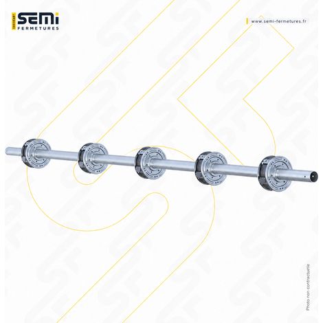Semi Fermetures – Axe compensé rideau métallique – L3050 – H2700 – Manuel – Ø60 (1/4)