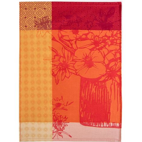 Strofinaccio da cucina Bouquet 50x70 Zwoltex capra rosso arancio