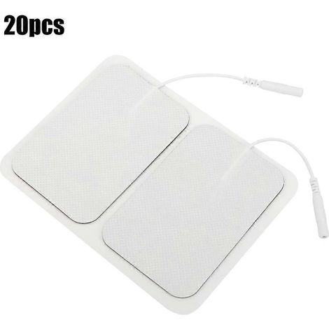 20 Rehabilitationselektroden (6 x 9 cm), Vliespflaster mit 2,0 Löchern, Silikonstifte, Haftmittel für die Rückbildung nach der Geburt, Packung mit 20 Stück (1/5)