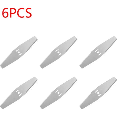 (6 lames de tondeuse) Tête de coupe-bordures en métal de 150 mm, lames de scie de rechange pour tondeuse à gazon, pièces détachées pour outils de jardinage et de jardin. (1/4)