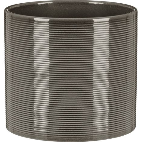 Scheurich pot de fleurs en céramique. couleur : Glass Grey. diamètre 28 cm. hauteur 25 cm. 13 l vol.