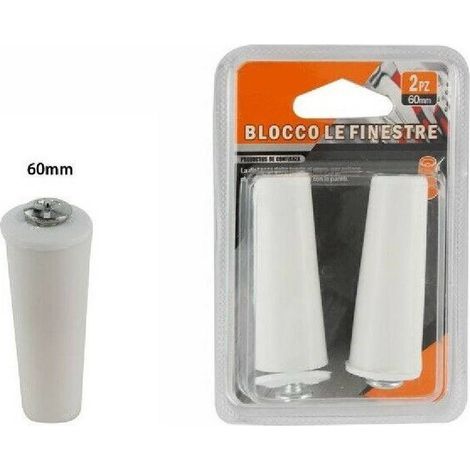 Trade Shop - SET MIT 2 FÜSSEN FENSTERBLOCK TÜRBLOCK BLÖCKE 60MM FENSTER -