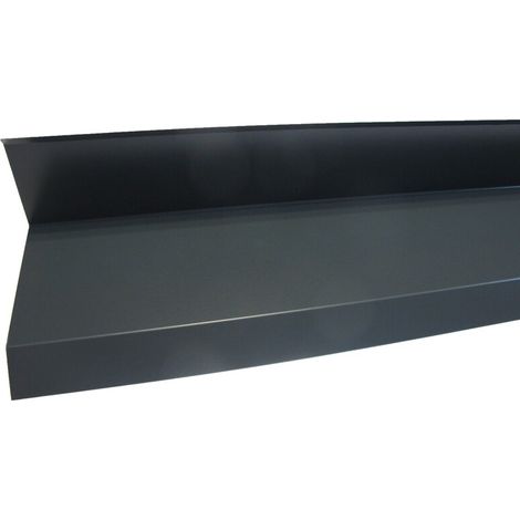 Rive contre mur 2100mm - Coloris - Gris anthracite RAL 7016, Longueur - 2100mm