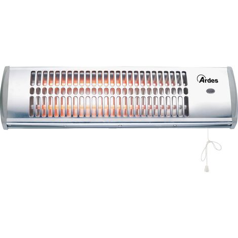 Ardes AR437B appareil de chauffage Intérieure Argent 1200 W Chauffage d'appoint électrique à quartz