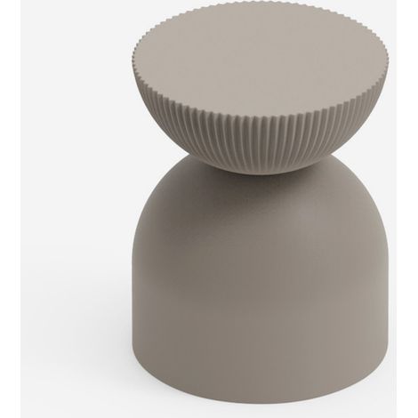 Sgabello design indoor outdoor in polietilene per bar Illo - Beige