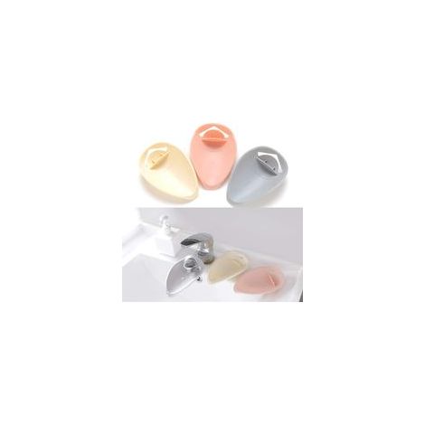 Child-sized PP Plastic Tap Extension - Flexible Extender for Kitchen and Bathroom Sinks - Pink, Grey, Beige (Pack of 3) (1/5)
