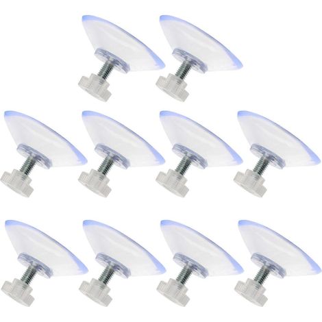 Ventouses à vis robustes, jeu de ventouses à vis transparentes manuelles (20 pièces) (1/5)