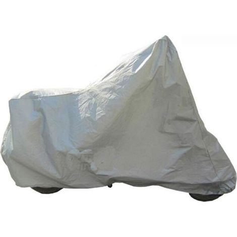 Cubierta Para Motocicleta Impermeable Resistente Al Calor Protección Todo Clima Plata XL 120x210 cm (1/5)