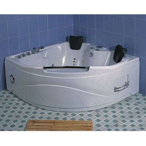 Bagno Italia Vasca idromassaggio full optional 150x150 cm doppia pompa idromassaggio ad aria e acqua cromoterapia rubinetteria inclusa