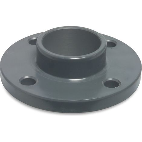 Mega Klebeflansch PVC-U DN65 x 75 mm DIN Flansch x Klebemuffe 16 bar, grau